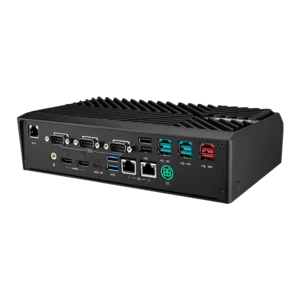 UBX-210K, USB, USB-C, poweredUSB, RS232, BT, Ethernet, WLAN, 10 IoT Enterprise, schwarz, rot