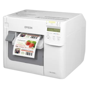 Epson ColorWorks C3500, Cutter, Disp., USB, Ethernet, NiceLabel, weiß