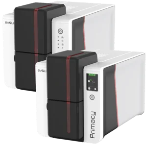 Evolis Primacy 2, einseitig, 12 Punkte/mm (300dpi), USB, Ethernet, Kit (USB), rot