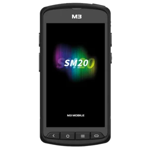 M3 Mobile SM20x, 2D, SF, USB, BT (5.1), WLAN, 4G, NFC, GPS, Disp., GMS, RB, schwarz, Android