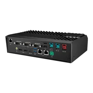 UBX-210K, USB, USB-C, RS232, BT, Ethernet, WLAN, Intel Core i3, 10 IoT Enterprise, schwarz, rot