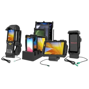 RAM Mounts GDS Tough-Dock Halteschale (Schnappverschluss) für Samsung Tab Active3 & Active5 - in IntelliSkin Schutzhülle - USB-C-Anschluss