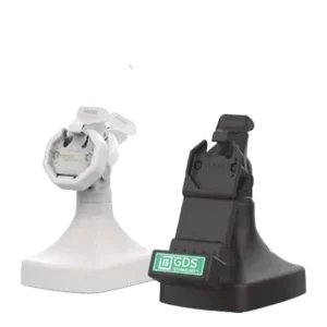 RAM Mounts GDS Uni-Conn Stand-Dockingstation mit Schlüsselverriegelung (Rechts) - Dreh- & Schwenkbar - RJ45-Anschluss - PoE (Power over Ethernet) - Grau