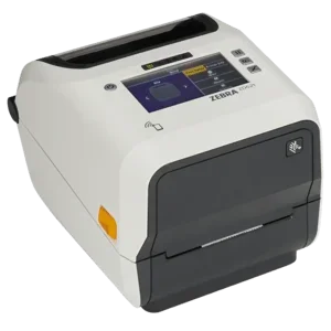 Zebra ZD621t Healthcare, 12 Punkte/mm (300dpi), Disp. (Farbe), RTC, USB, USB-Host, RS232, BT (BLE), Ethernet, weiß
